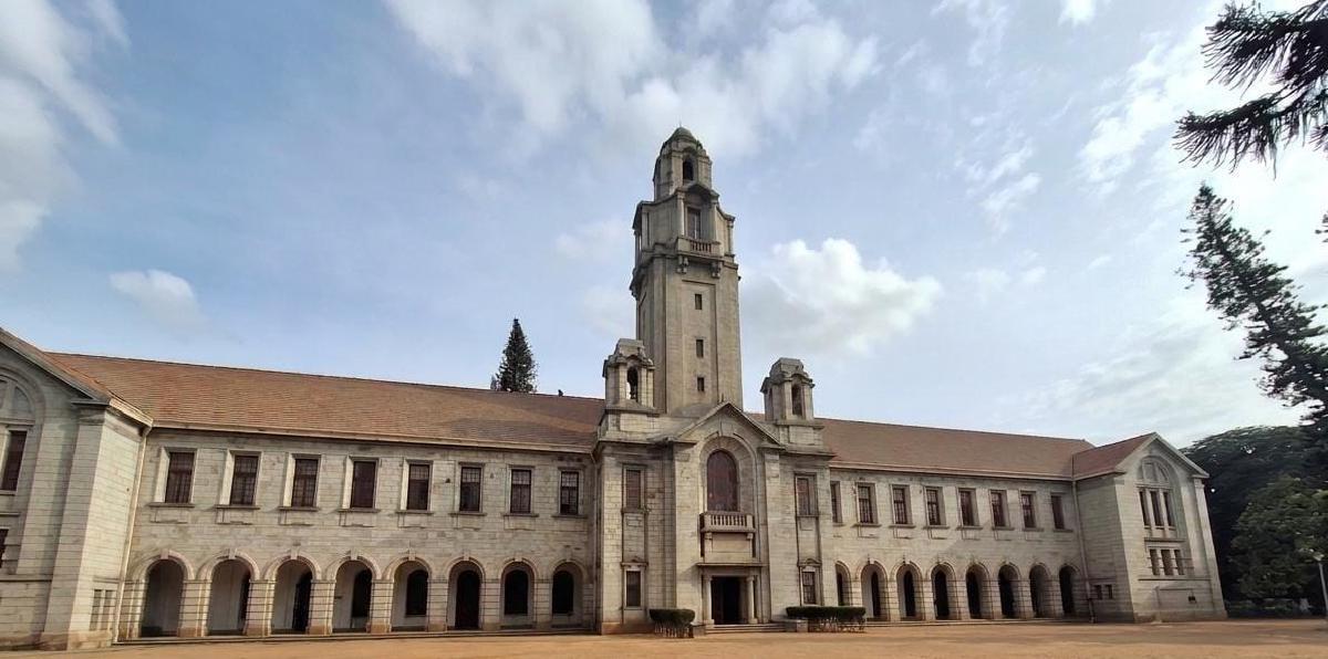 The historic main building at the Indian Institute of Science, Bangalore